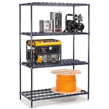 Nexel Heavy Duty Wire Shelving, 36W x 24D x 74H DS24367N